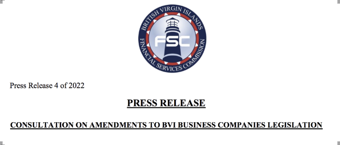 BVI發(fā)出《商業(yè)公司法》修正案咨詢稿，未來可能有這些變化。